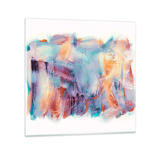Impression sur verre - Image sur verre - Un désordre coloré - 30x30 cm