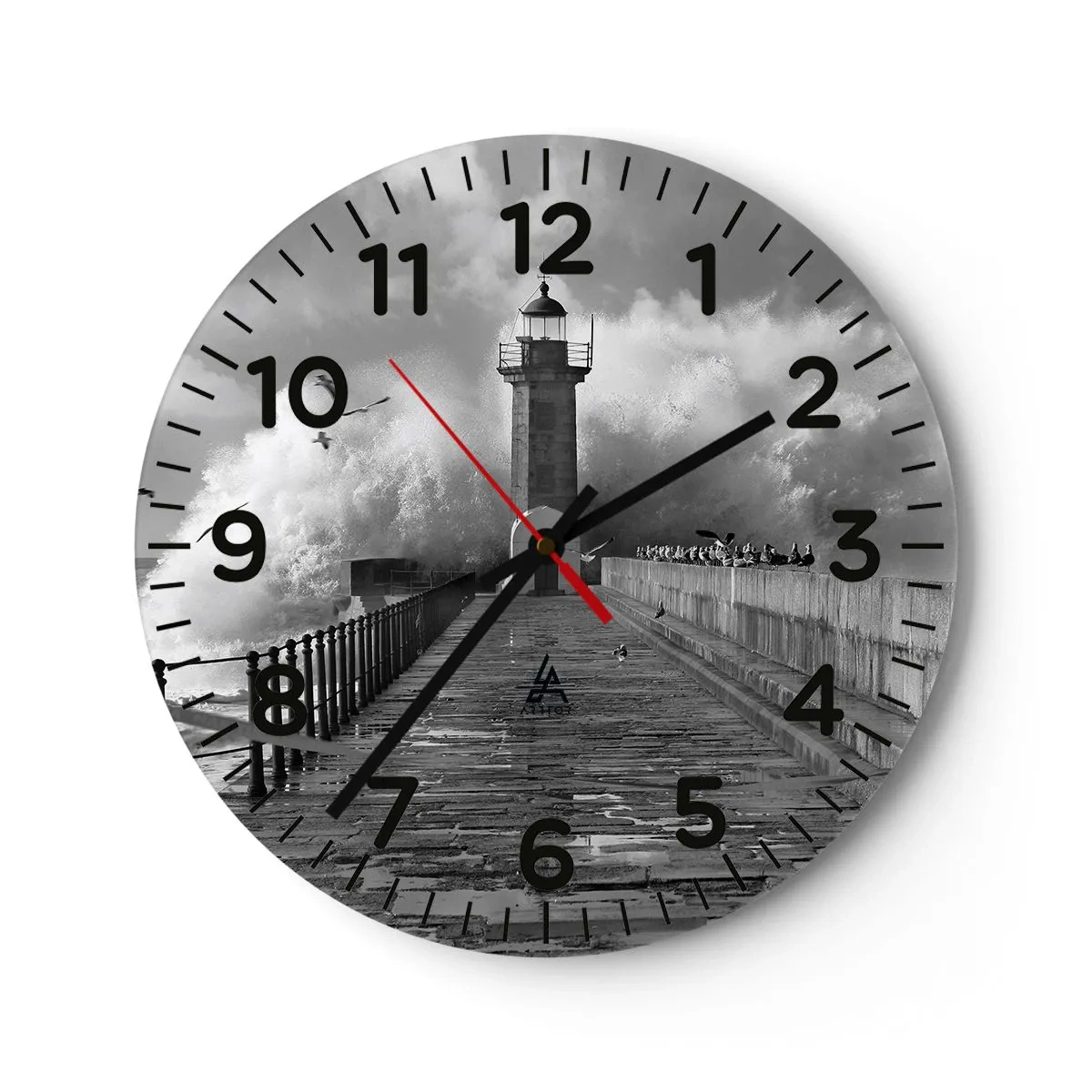 Horloge murale - Pendule murale - Sans peur - 30x30 cm