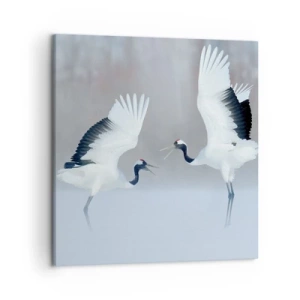 Impression sur toile - Image sur toile - Danse dans le brouillard - 50x50 cm