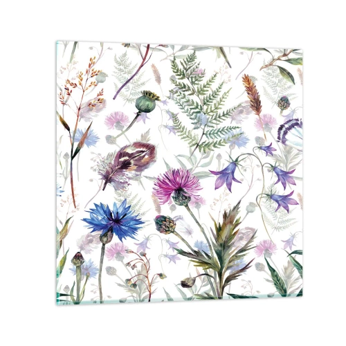 Impression sur verre - Image sur verre - Herbier polonais - 40x40 cm