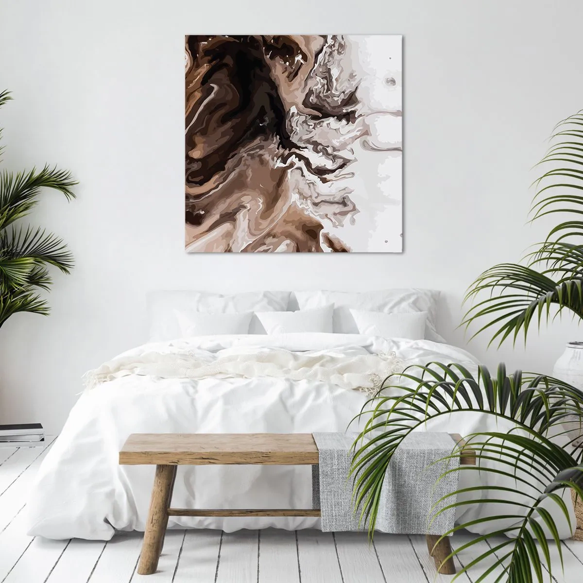 Impression sur toile - Image sur toile - Contraste de couleur - 30x30 cm