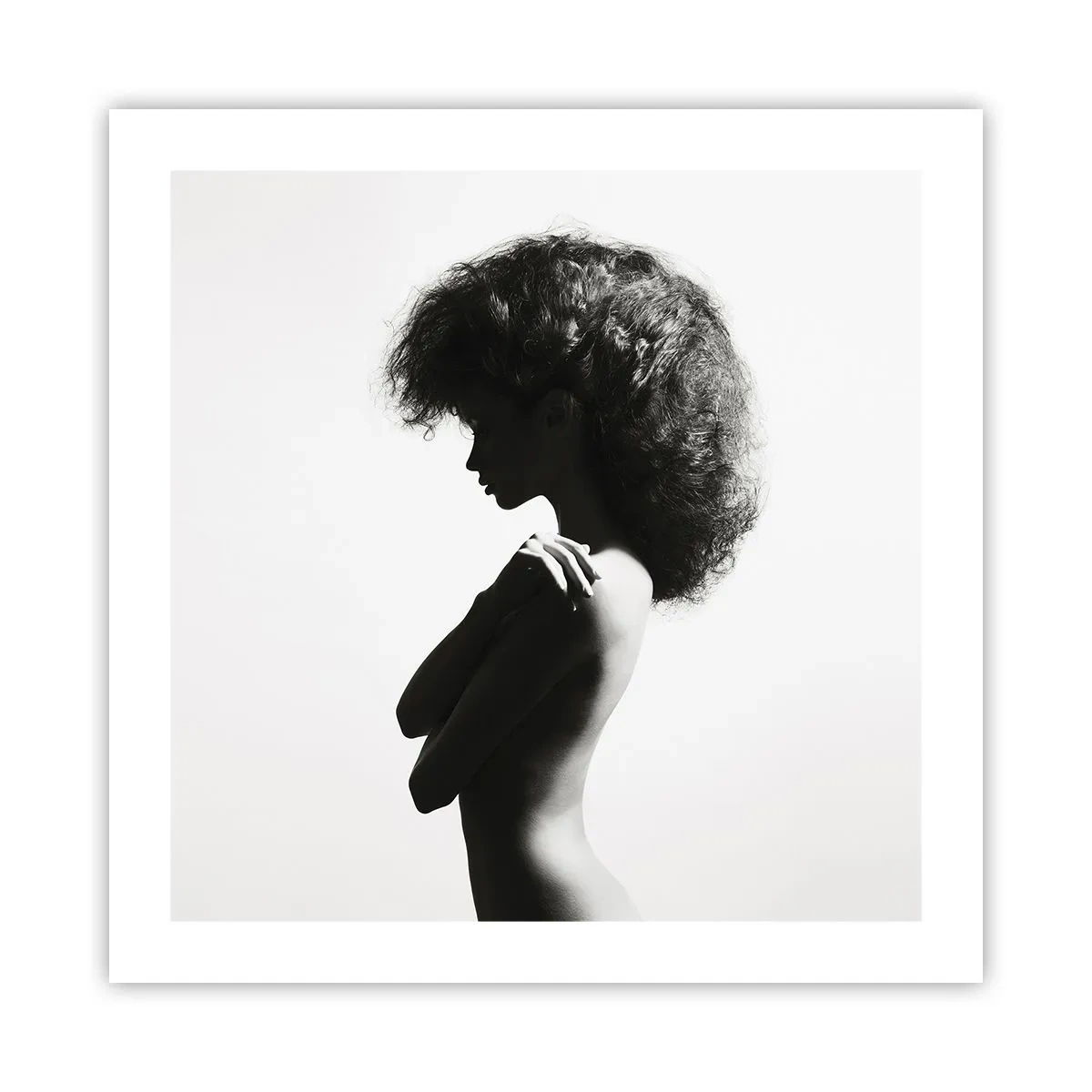 Affiche - Poster - Comme une fleur au bout d'une fine tige - 50x50 cm