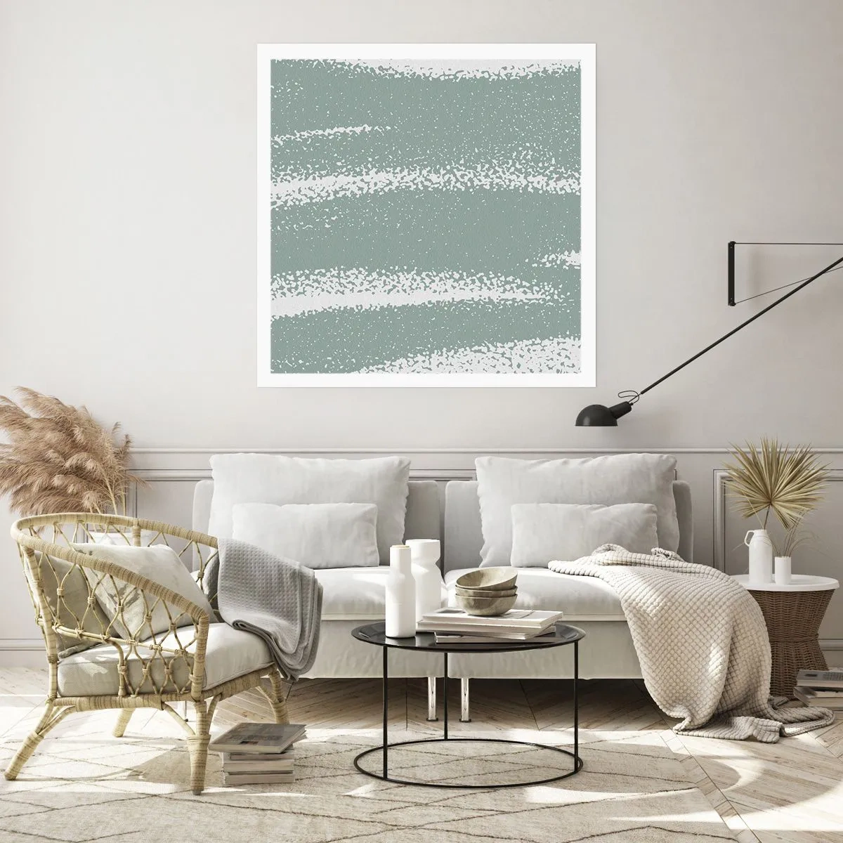 Affiche - Poster - Abstraction dans un climat hivernal - 30x30 cm