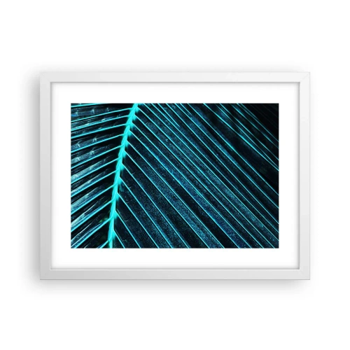 Affiche dans un cadre blanc - Poster - Texture verte - 40x30 cm