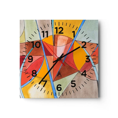Horloge murale - Pendule murale - Le carrousel, le carrousel des rêves - 30x30 cm