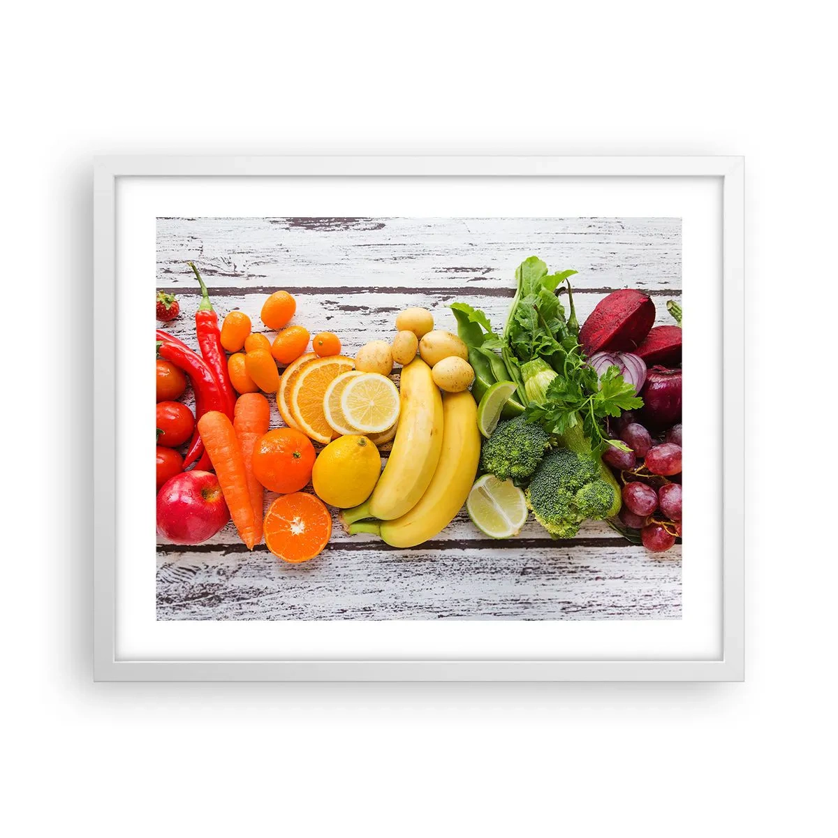 Affiche dans un cadre blanc - Poster - Ce n'est pas suffisant? - 50x40 cm