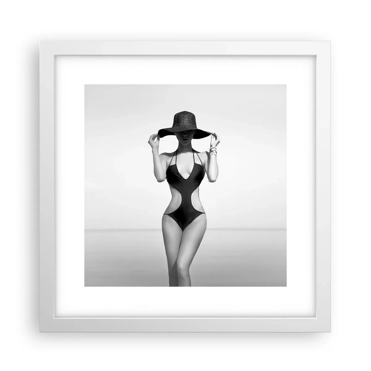 Affiche dans un cadre blanc - Poster - Mon prénom? Élégance - 30x30 cm