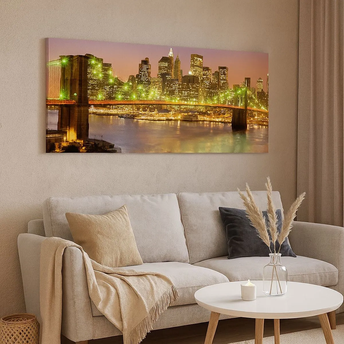 Impression sur toile - Image sur toile - Ici la lumière ne s'éteint jamais - 100x40 cm