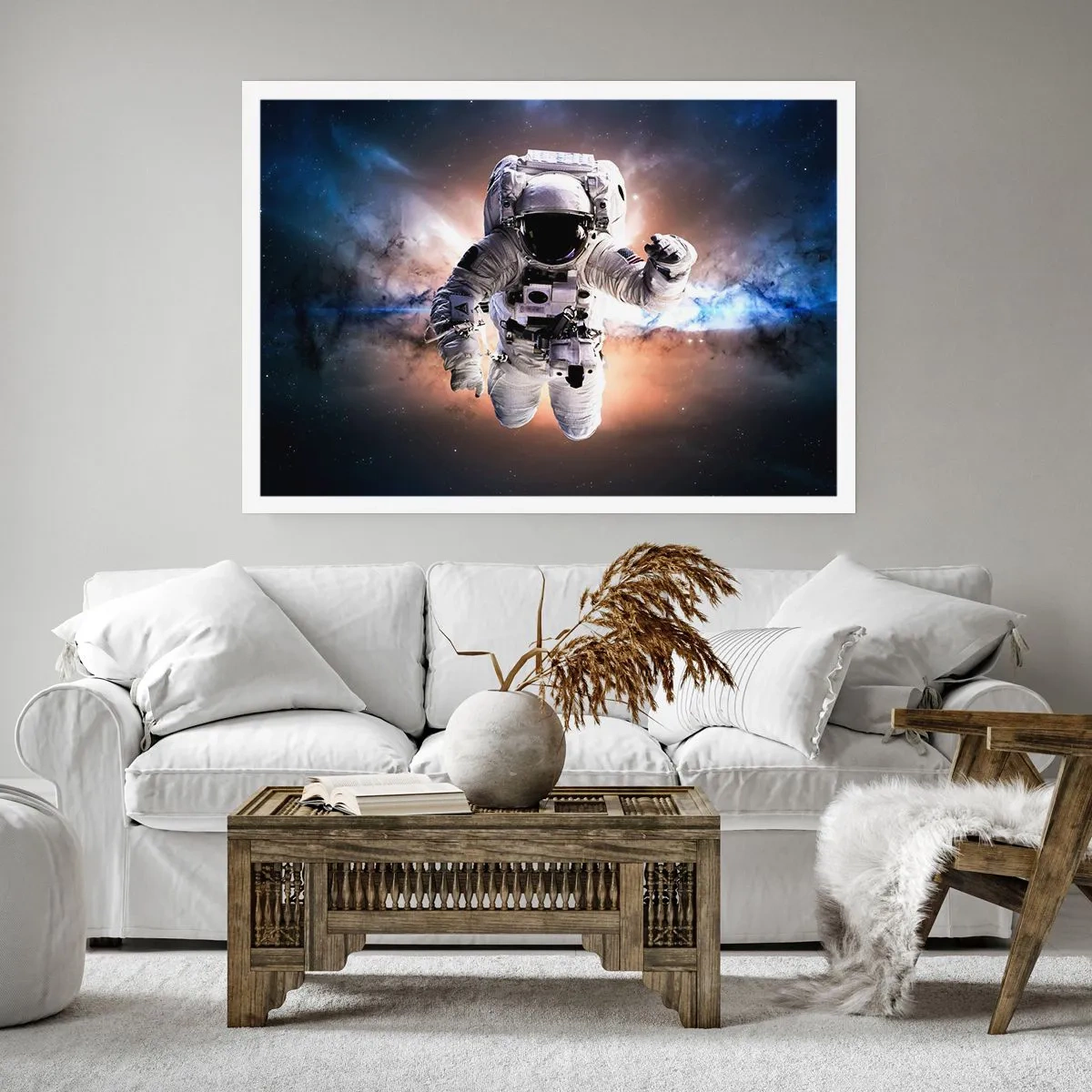 Affiche - Poster - Salutations de l'espace - 40x30 cm