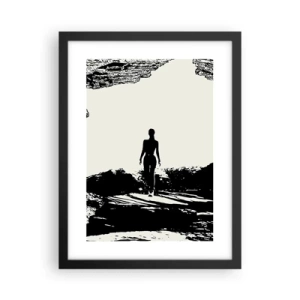Affiche dans un cadre noir - Poster - Nouveau look - 30x40 cm