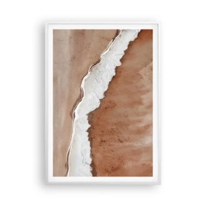 Affiche dans un cadre blanc - Poster - Dans des couleurs de la terre - 70x100 cm