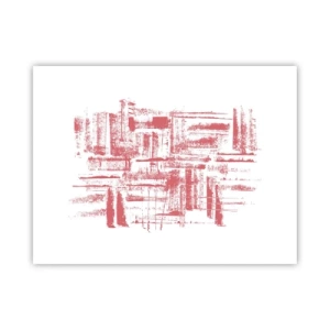 Affiche - Poster - La ville rouge - 40x30 cm