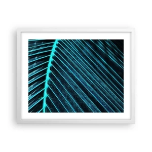 Affiche dans un cadre blanc - Poster - Texture verte - 50x40 cm