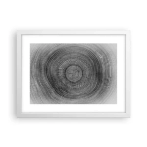 Affiche dans un cadre blanc - Poster - Signe du temps - 40x30 cm