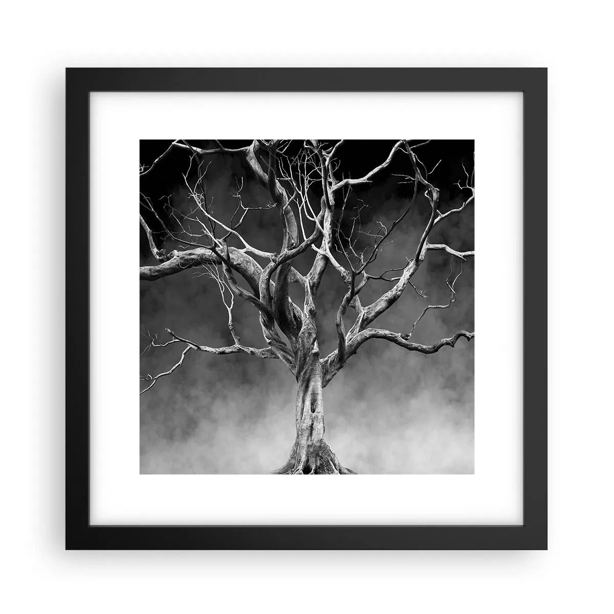 Affiche dans un cadre noir - Poster - Primordial et sacré - 30x30 cm
