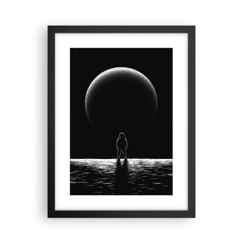 Affiche dans un cadre noir - Poster - Face à face - 30x40 cm