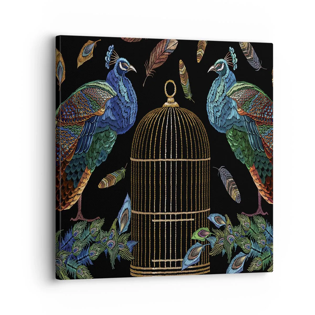 Impression sur toile - Image sur toile - En robes royales - 30x30 cm