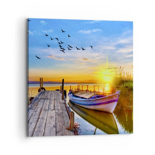 Impression sur toile - Image sur toile - Au revoir, à demain - 70x70 cm