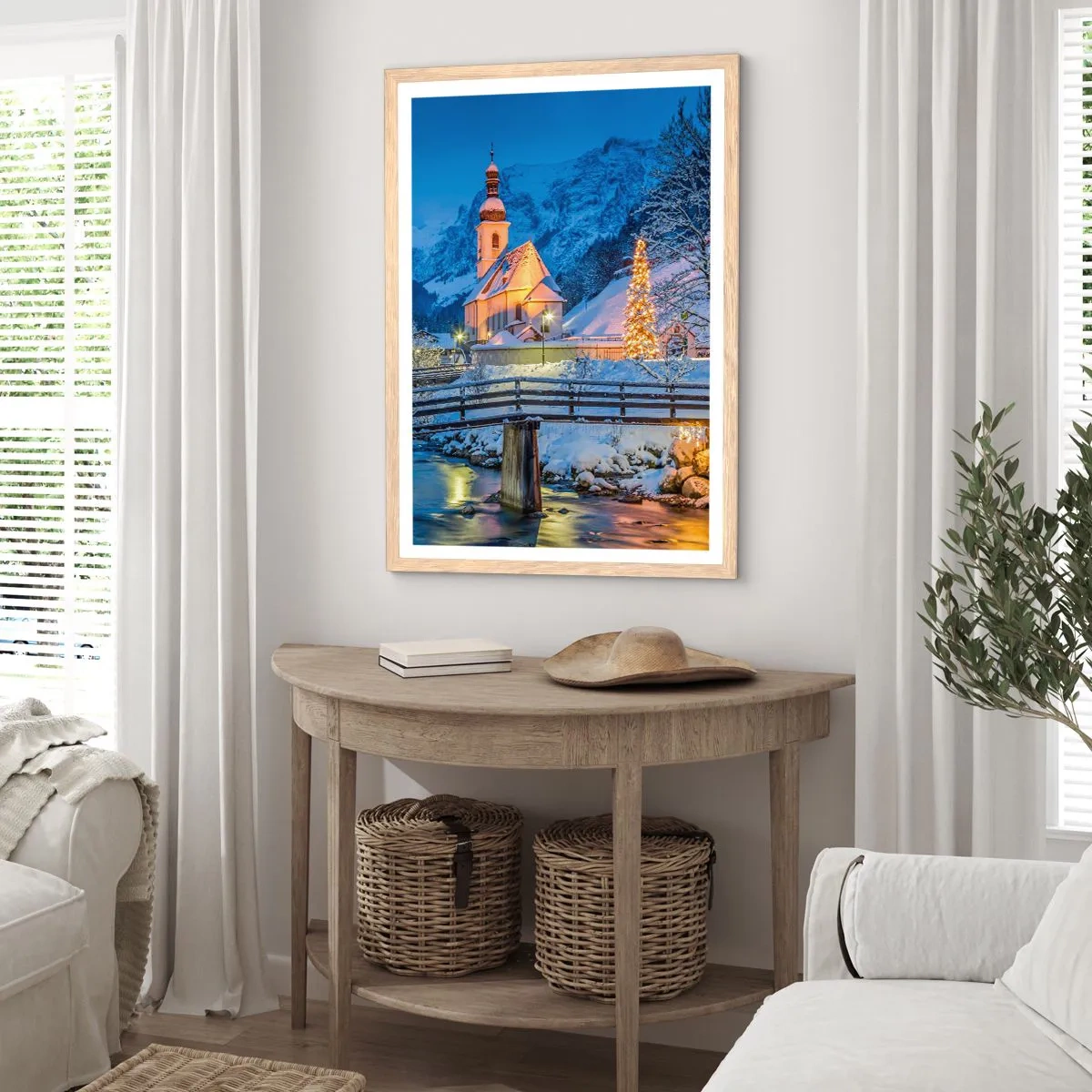 Affiche dans un chêne clair - Poster - L'âme du monde - 50x70 cm