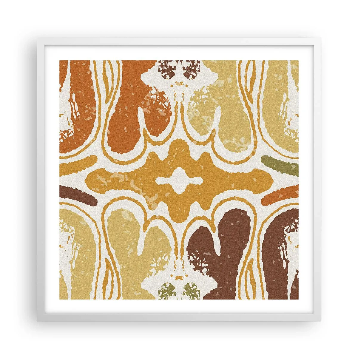 Affiche dans un cadre blanc - Poster - Abstraction sentimentale - 60x60 cm