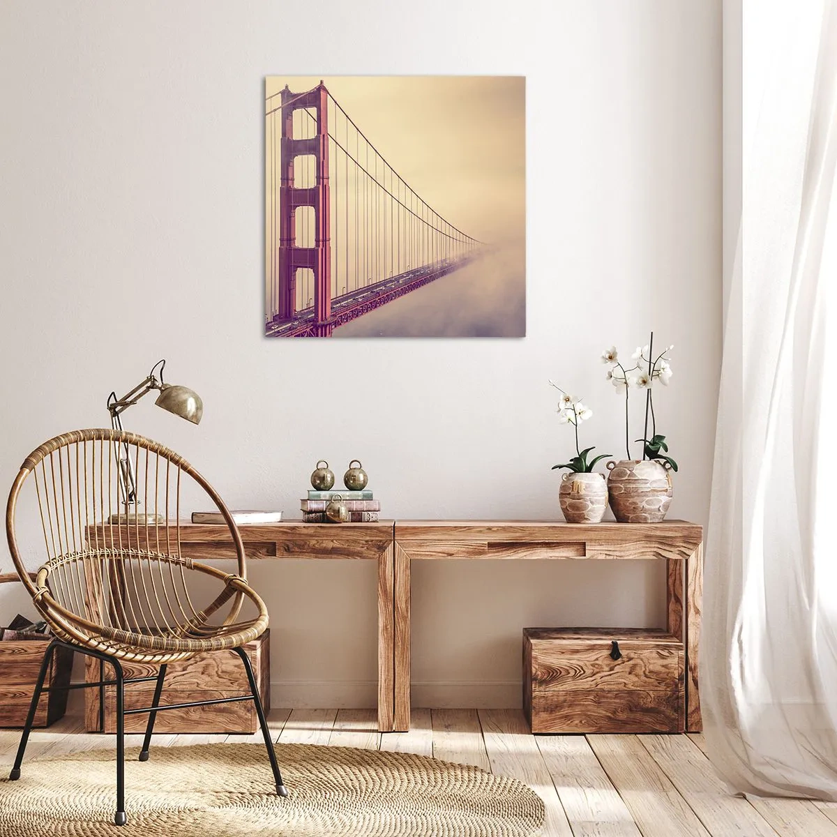 Impression sur toile - Image sur toile - Entre ciel et terre - 50x50 cm