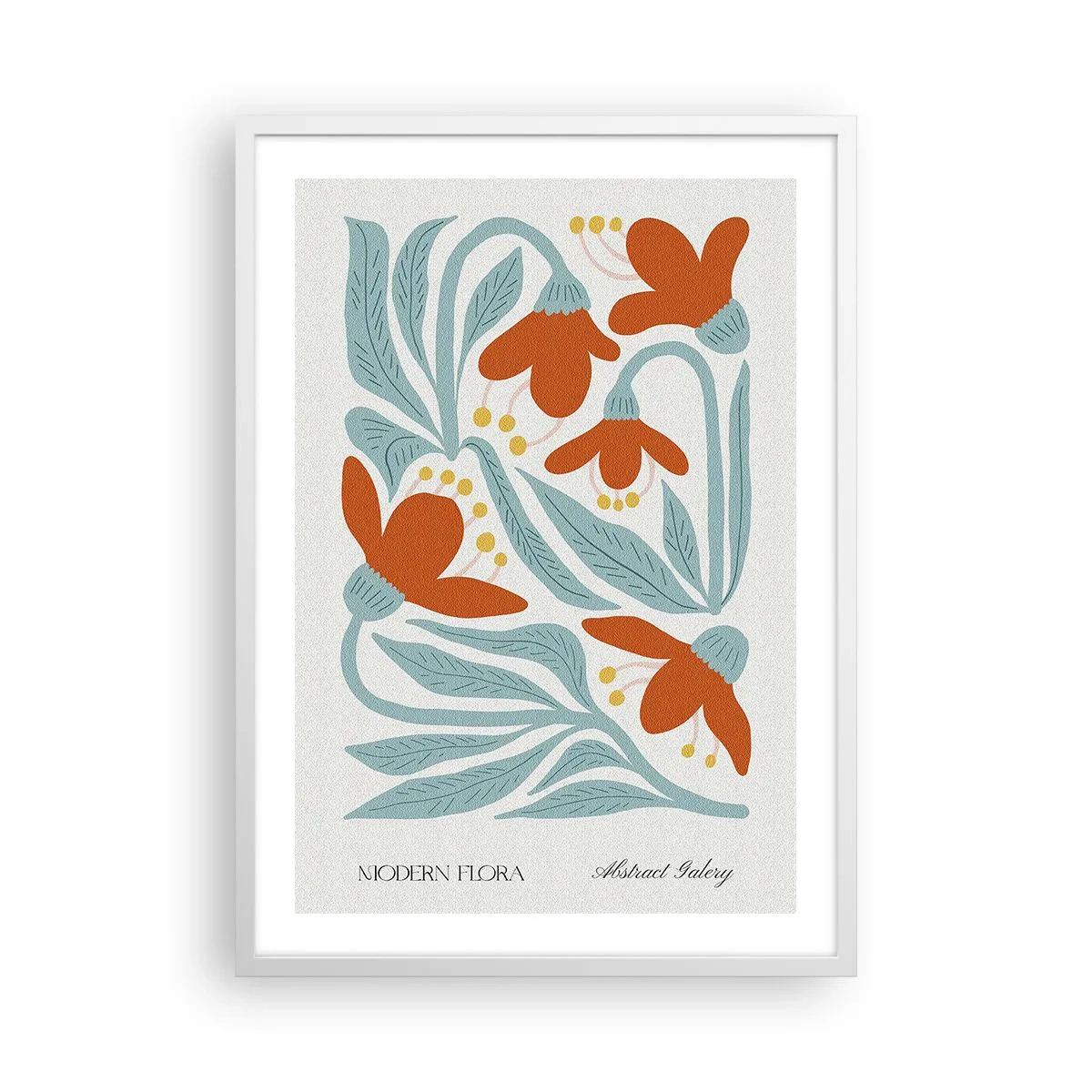 Affiche dans un cadre blanc - Poster - Vers la terre, vers le soleil - 50x70 cm