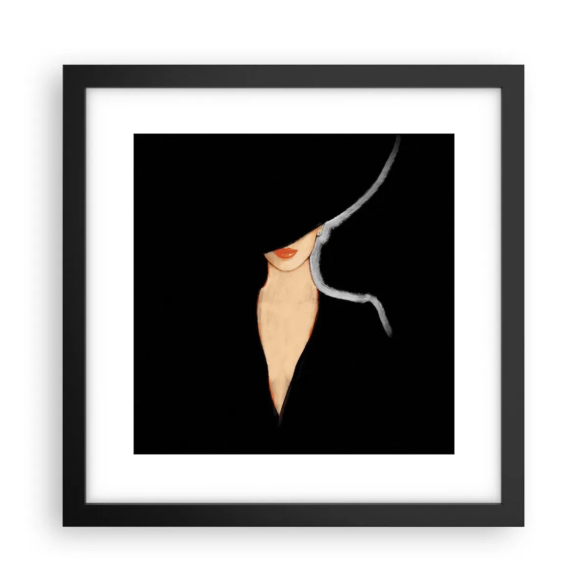 Affiche dans un cadre noir - Poster - Élégance et style - 30x30 cm