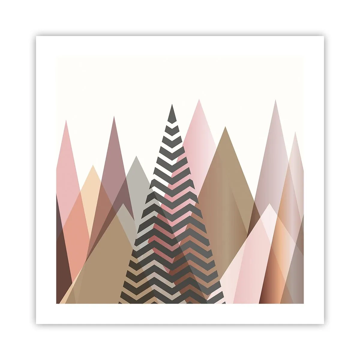 Affiche - Poster - Vue pyramidale - 50x50 cm