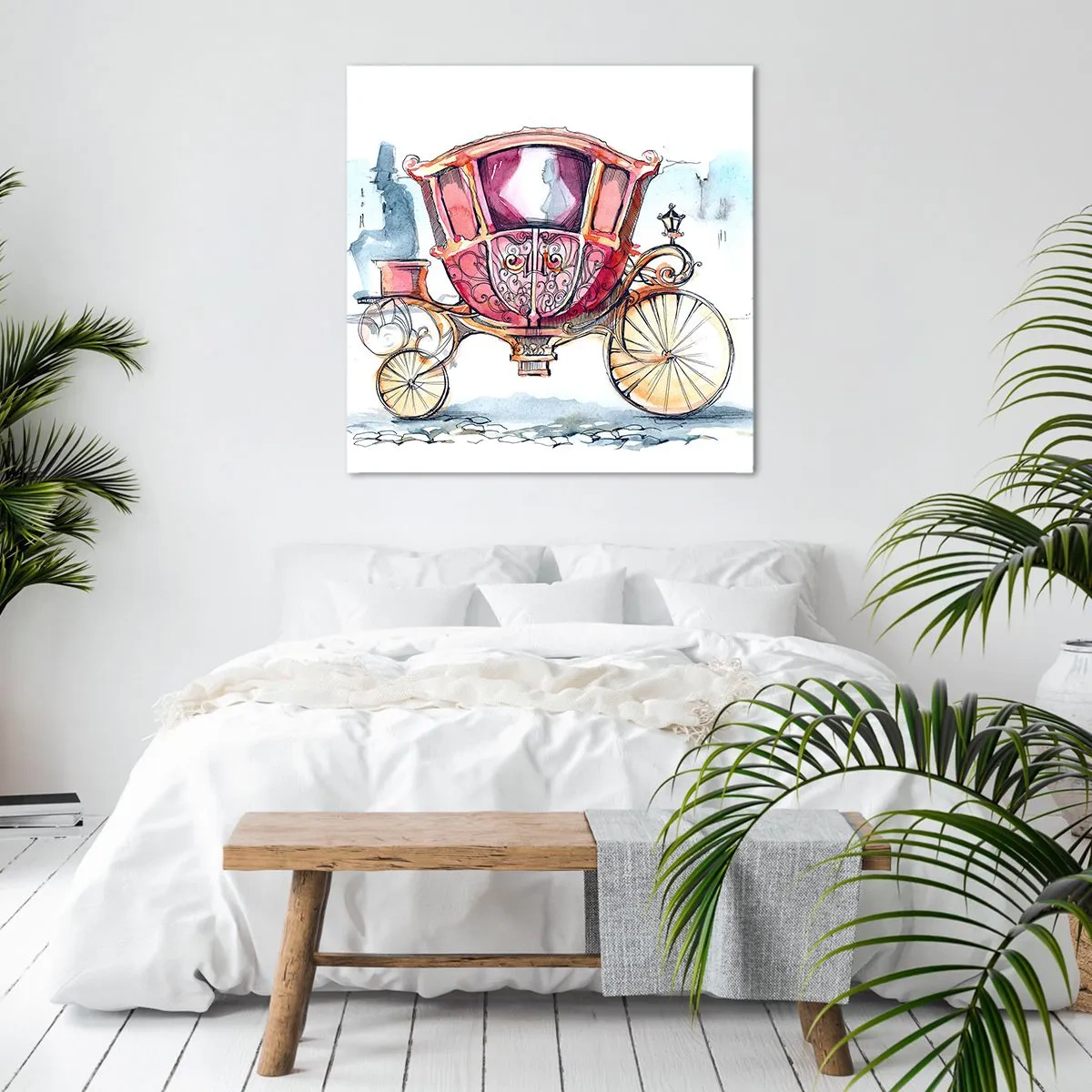 Impression sur toile - Image sur toile - À un mariage ou à un bal ? - 60x60 cm