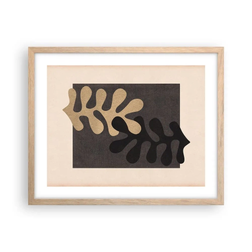 Affiche dans un chêne clair - Poster - Absence et complément - 50x40 cm