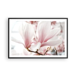 Affiche dans un cadre noir - Poster - Abondance de tendresse - 91x61 cm