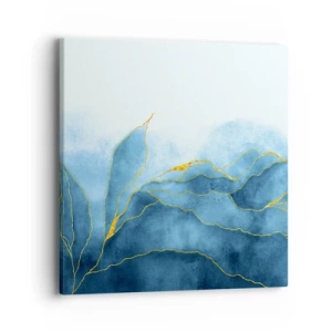 Impression sur toile - Image sur toile - Bleu doré - 40x40 cm