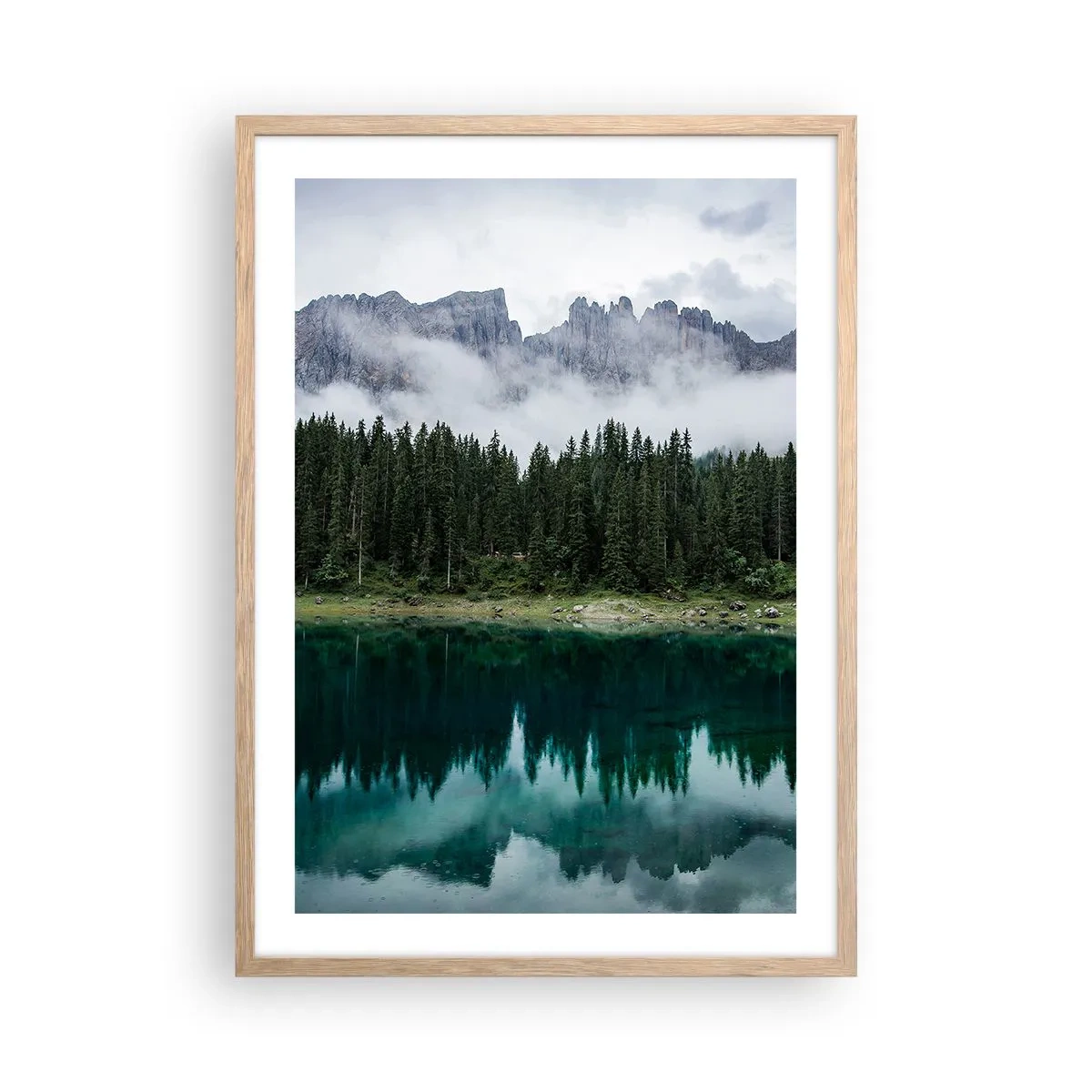 Affiche dans un chêne clair - Poster - Chut, chut, ne réveillons pas l'eau qui dort - 50x70 cm