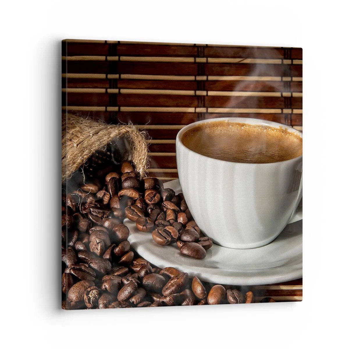 Impression sur toile - Image sur toile - La noirceur du charbon, la clarté de l'ambre - 30x30 cm