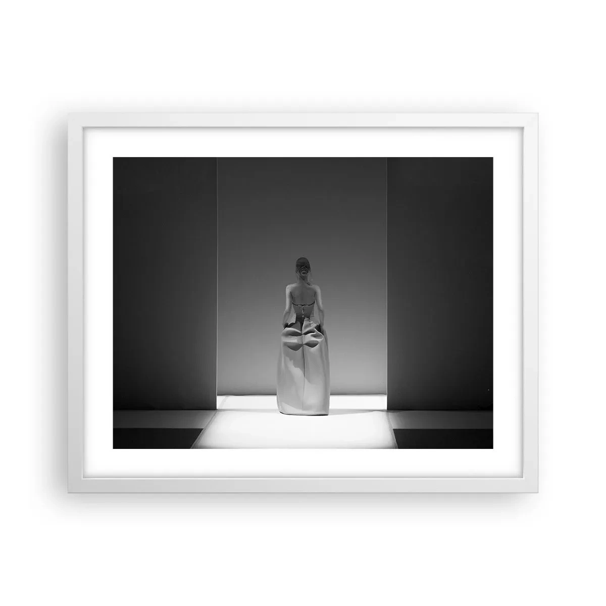 Affiche dans un cadre blanc - Poster - Simplicité raffinée - 50x40 cm