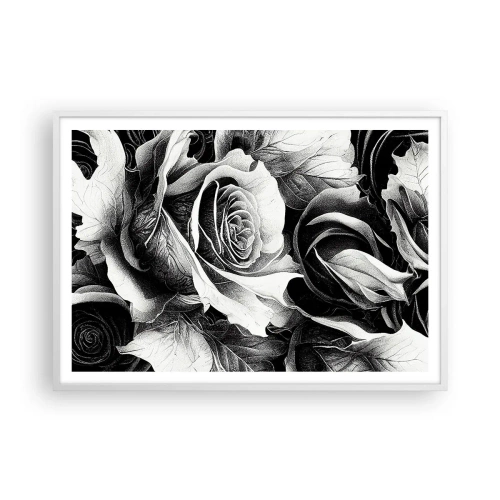 Affiche dans un cadre blanc - Poster - Toujours une reine - 100x70 cm