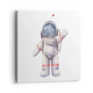 Impression sur toile - Image sur toile - C'est tout pour le moment! - 40x40 cm