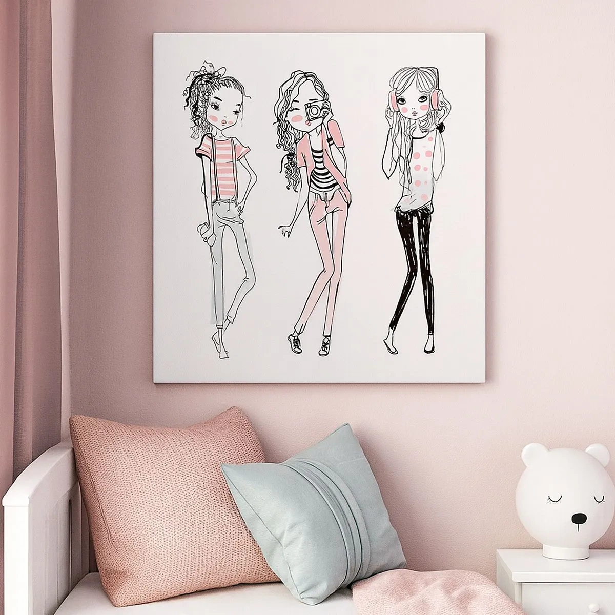 Impression sur toile - Image sur toile - On va s'amuser - 30x30 cm