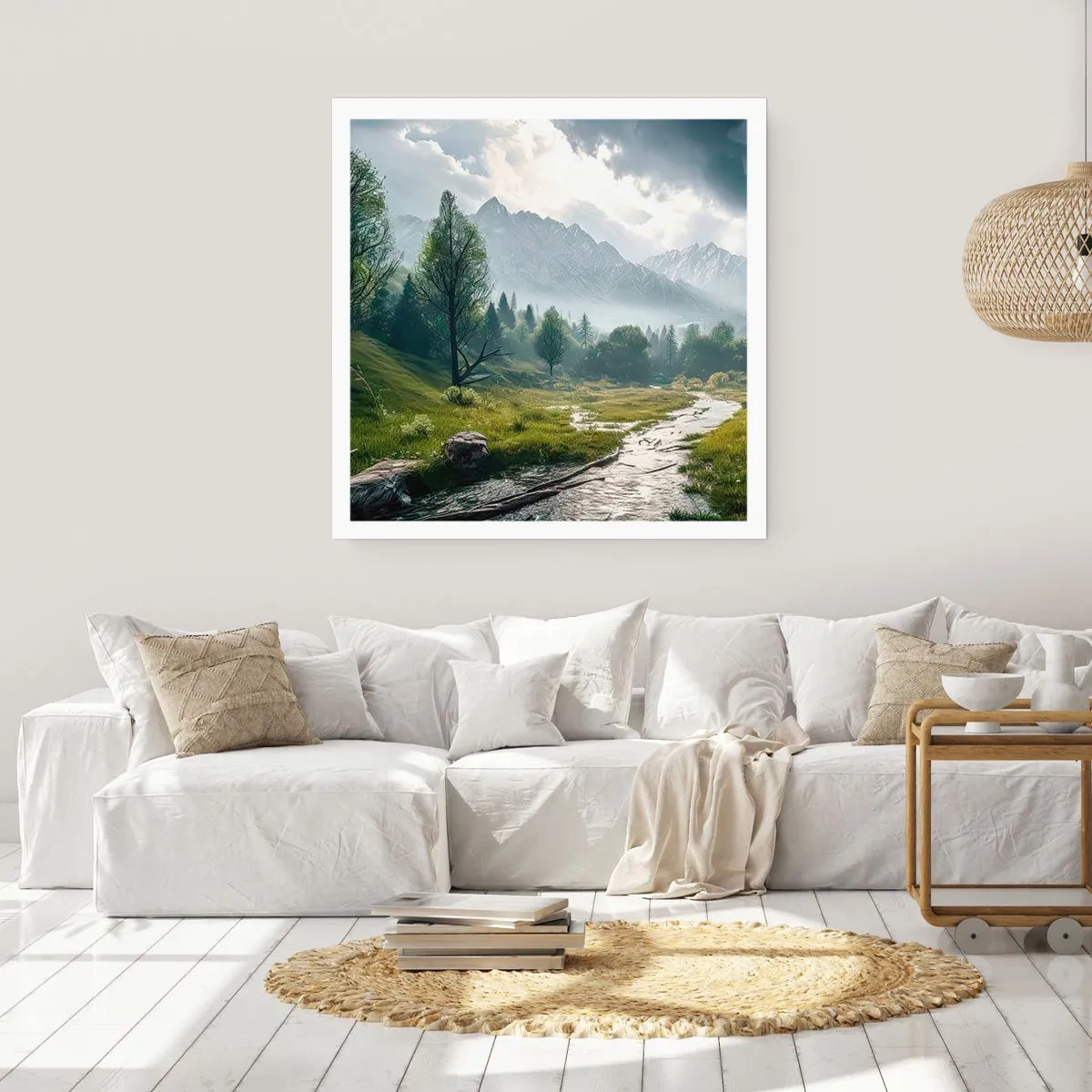 Affiche - Poster - Aller et retour - 40x40 cm