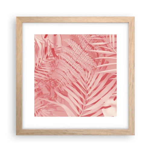 Affiche dans un chêne clair - Poster - Concept de rose - 30x30 cm