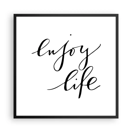 Affiche dans un cadre noir - Poster - Rien à ajouter.... - 60x60 cm