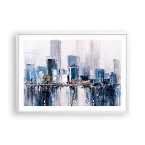 Affiche dans un cadre blanc - Poster - Impression new-yorkaise - 70x50 cm