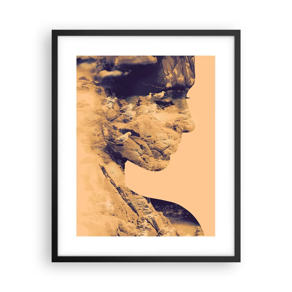 Affiche dans un cadre noir - Poster - Beauté de la nature - 40x50 cm