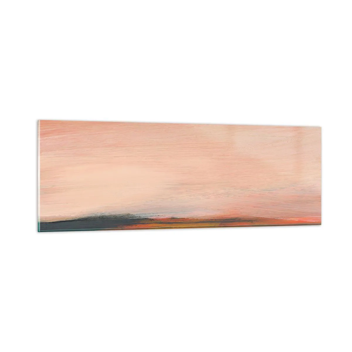 Impression sur verre - Image sur verre - Dans les tons de roses - 90x30 cm