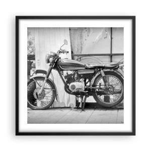 Affiche dans un cadre noir - Poster - Classique au dessus de tout - 50x50 cm