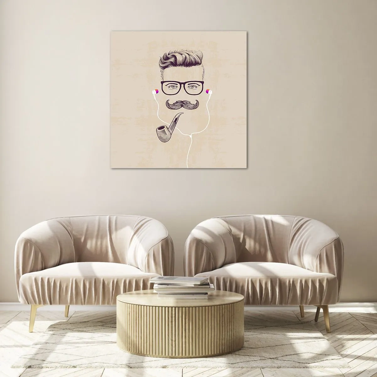 Impression sur verre - Image sur verre - Un vrai homme? - 60x60 cm