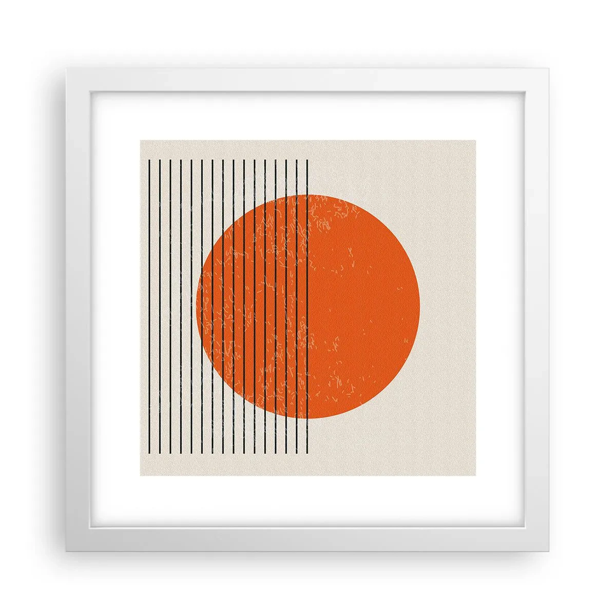 Affiche dans un cadre blanc - Poster - Toujours le soleil - 30x30 cm