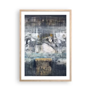 Affiche dans un chêne clair - Poster - Comme sur la glace, comme après décembre - 50x70 cm