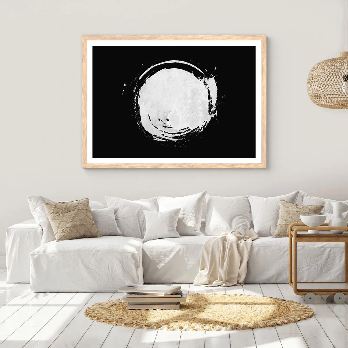 Affiche dans un chêne clair - Poster - Belle sortie - 100x70 cm