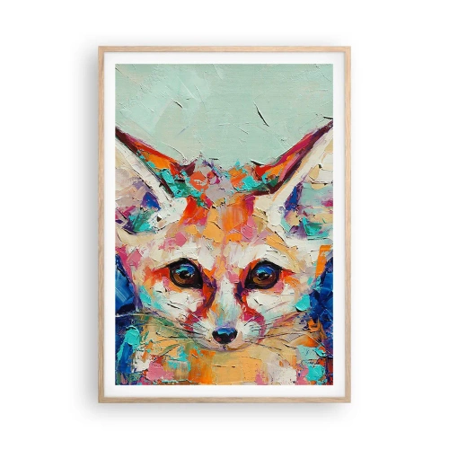 Affiche dans un chêne clair - Poster - Etes-vous prêts pour moi? - 70x100 cm